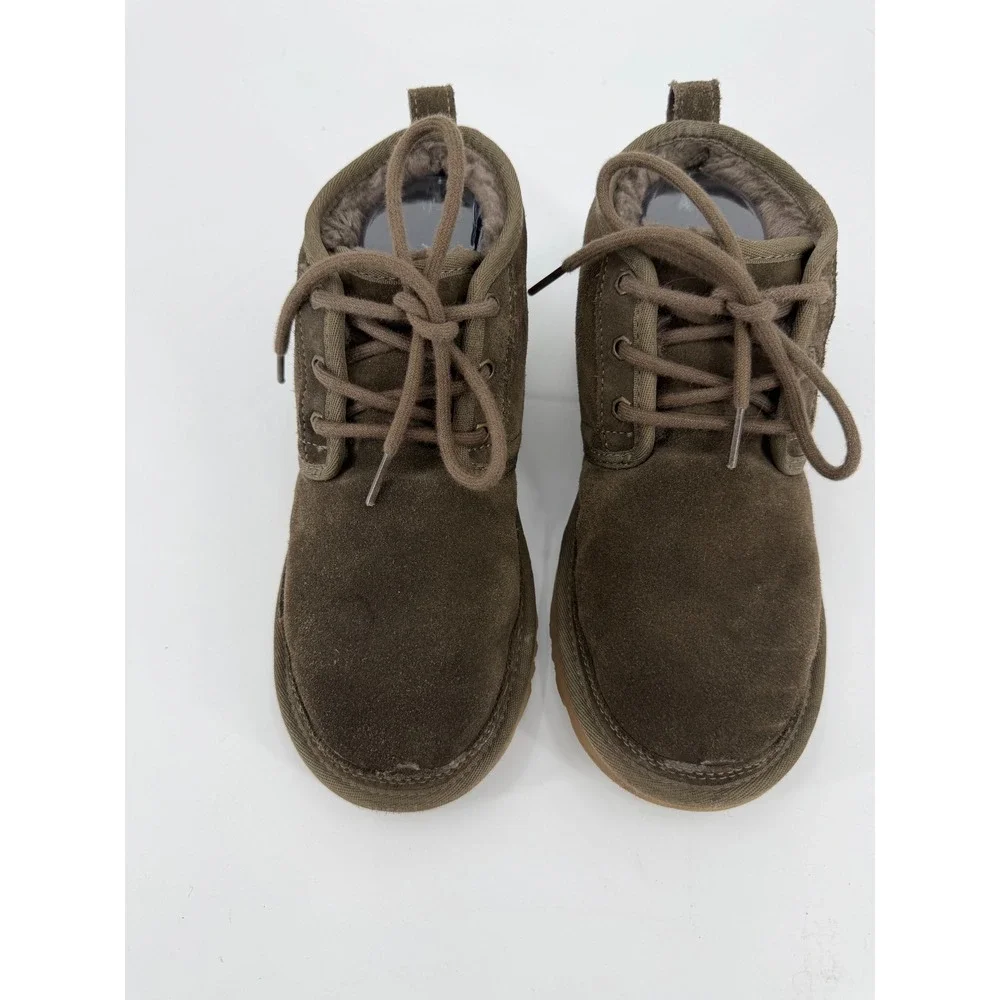 UGG Neumel Burnt Olive Suede Lace Up Chukka Boots 1094269 Womens 7